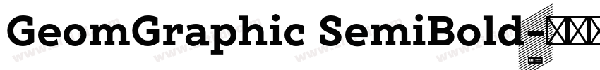 GeomGraphic SemiBold字体转换